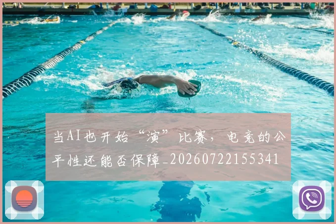 当AI也开始“演”比赛，电竞的公平性还能否保障_20260722155341